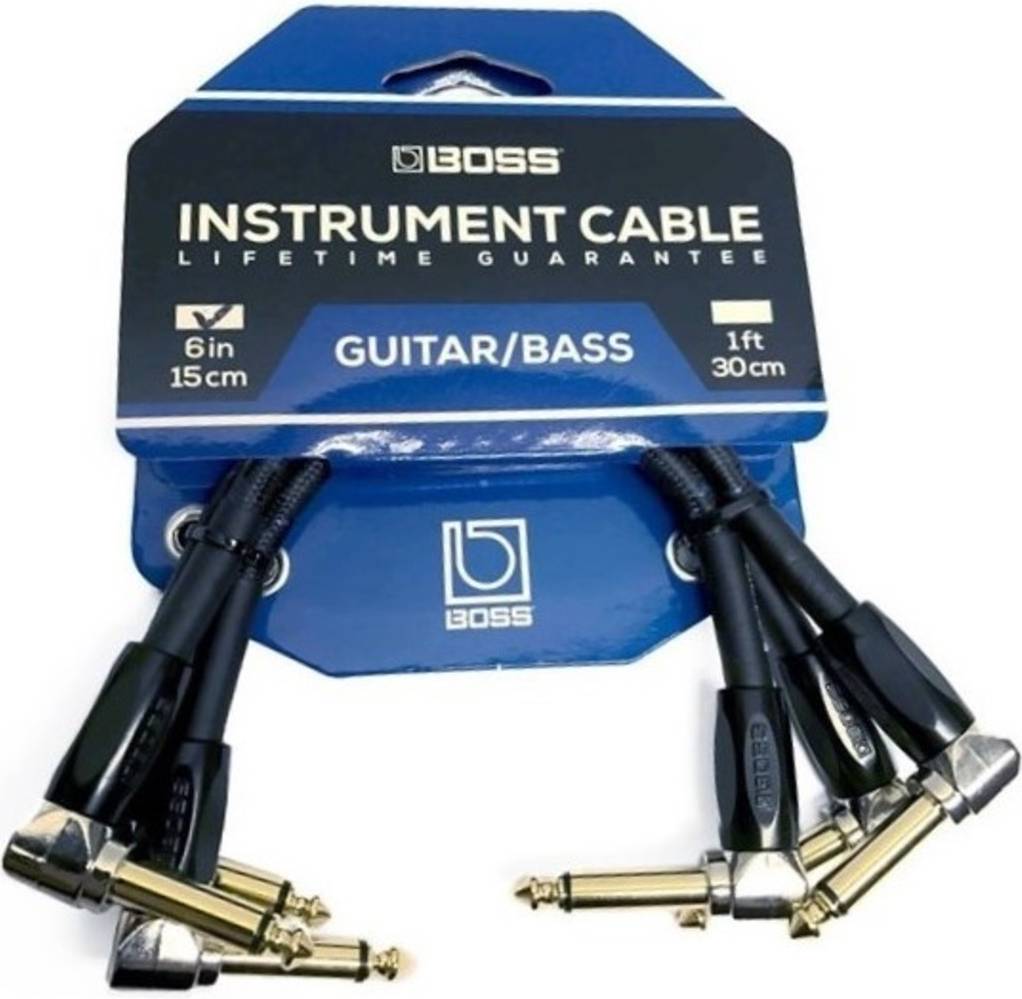 BOSS 6 Inch Patch Cable 3 Pack