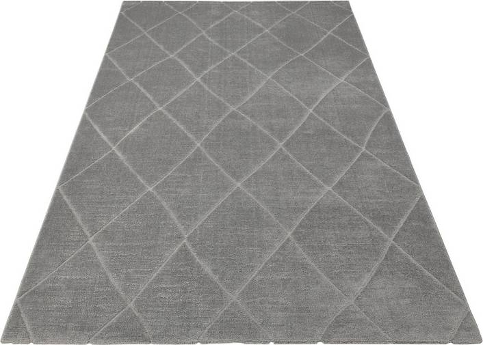 Gracie Oaks Aukerman Machine Woven Rug Blue