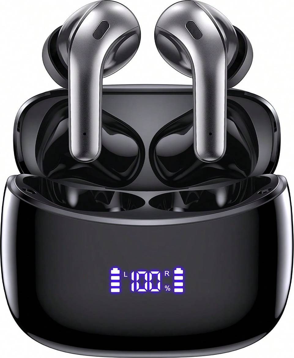 5.3 bluetooth headphones Shein Tagry X15 In-Ear 60H Bluetooth 5.3 With LED Power Display