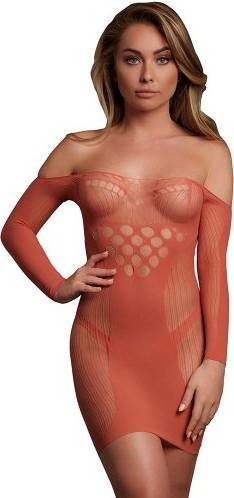 Long-Sleeved Net Mini