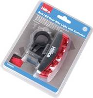Hilka Red Led Rear Bike Light With Batteries
