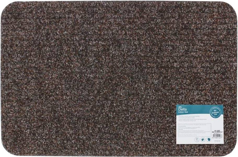 JVL Delta Ribbed Lightweight Brown cm
