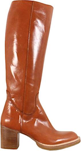 Angulus Bootie Block Heel With Zippe - Brun