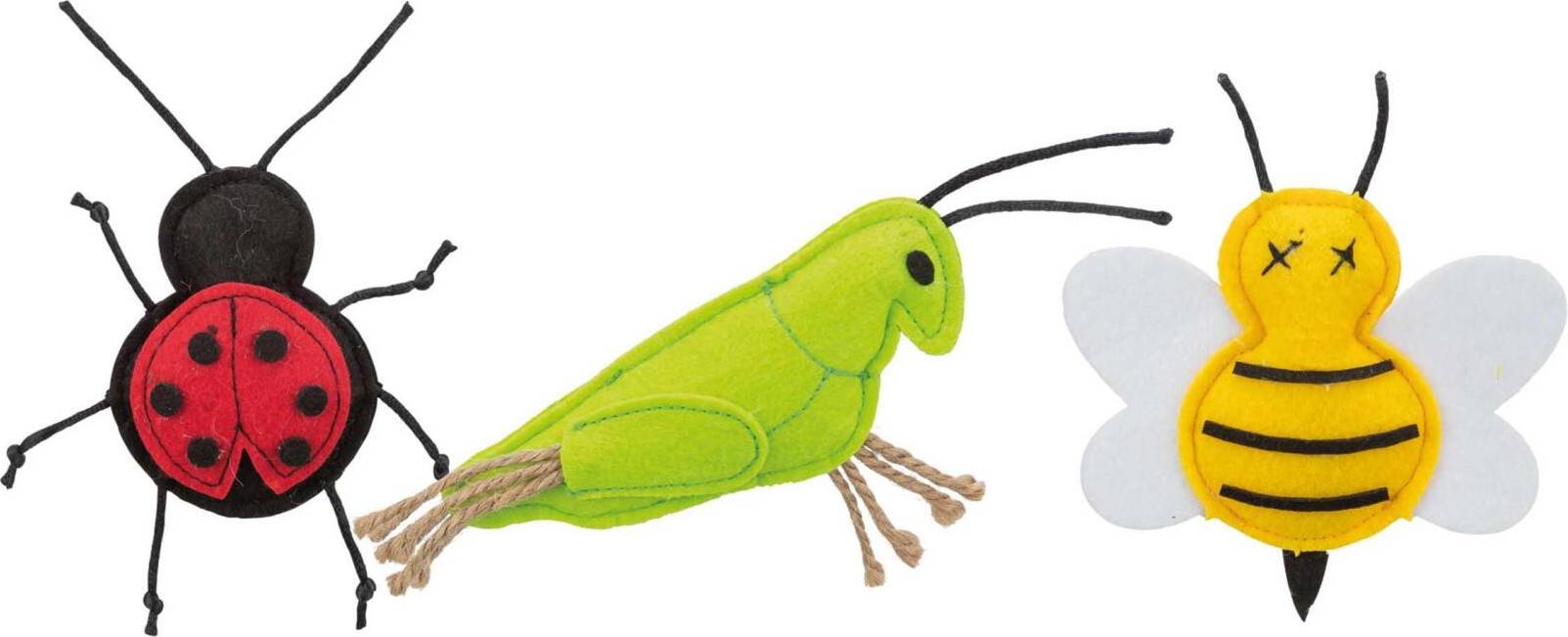 Trixie Insect Cat Toy Felt Rouge