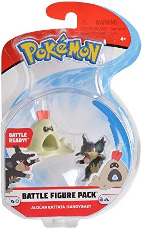 Pokémon Battle Figure Set 2-Pack - Alolan Rattata & Sandygast