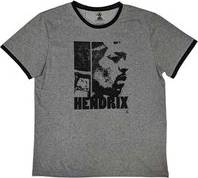 ROCK OFF Jimi Hendrix Let Me Live Ringer T Shirt