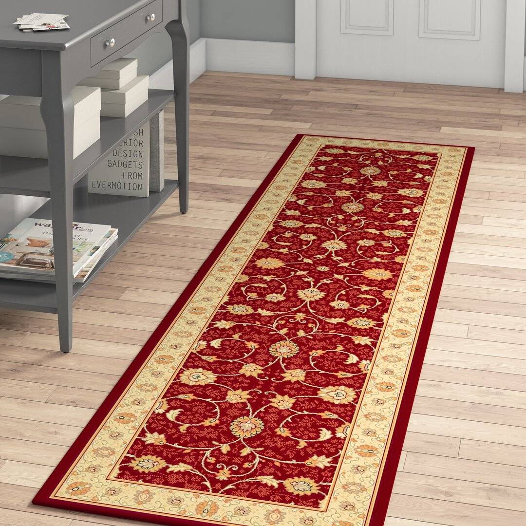 Rosalind Wheeler Braided Rug Red