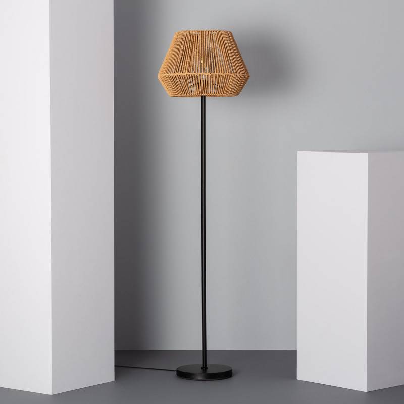 Edit Kirito Rattan Floor Lamp