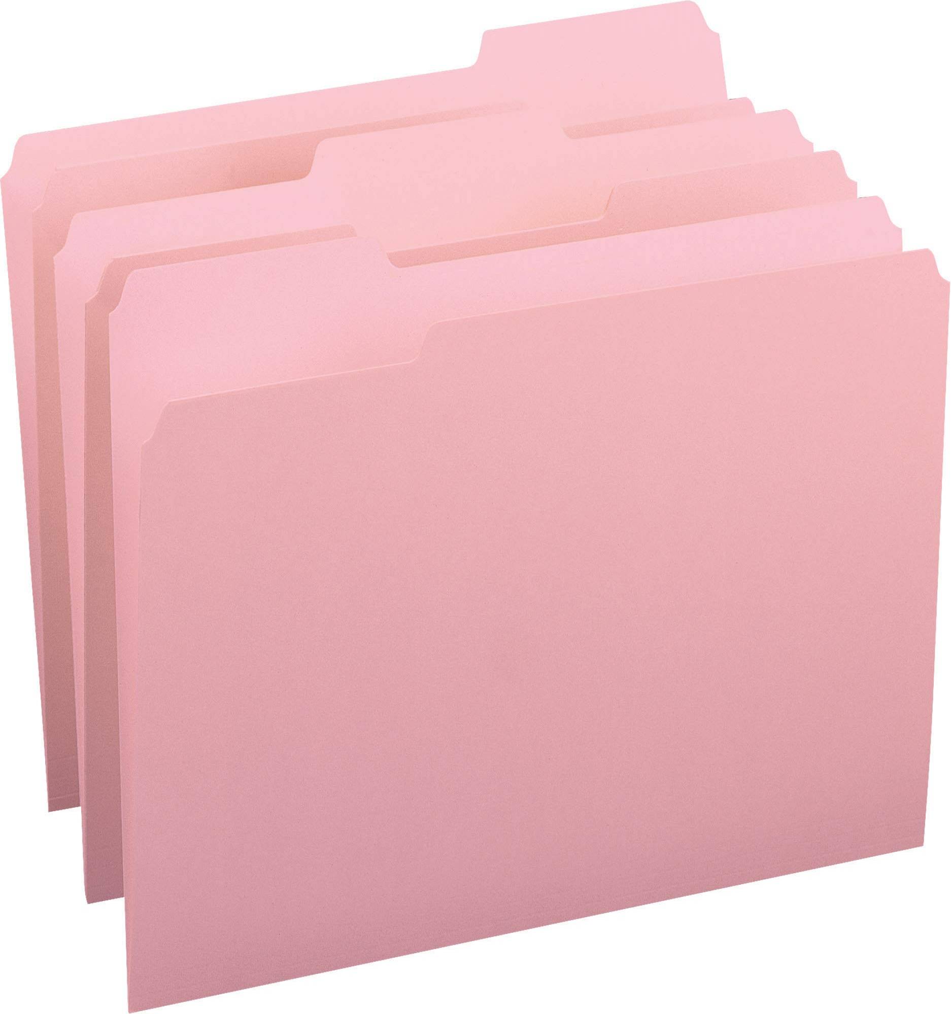 Cartella Portadocumenti Colorata 1 3 Rosa 100 Pezzi
