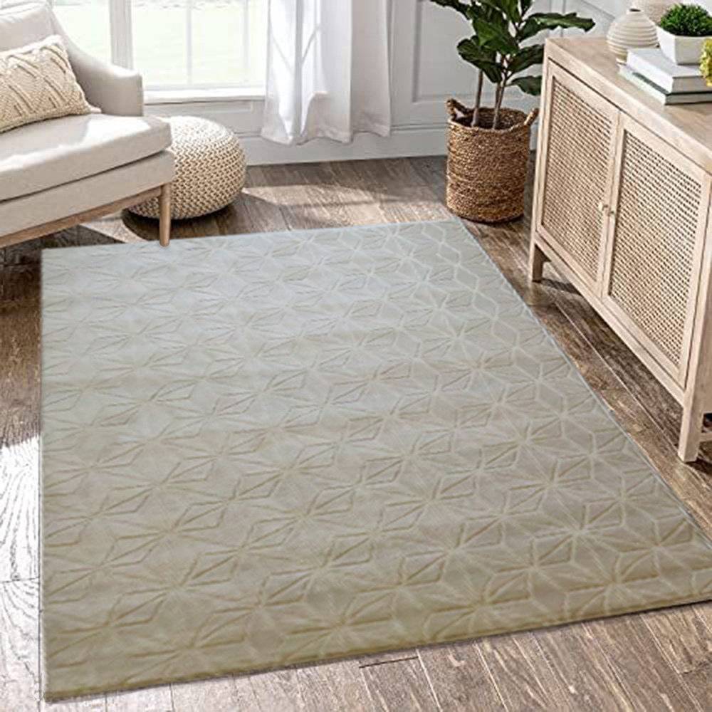 Metro Lane Ivory Rug White