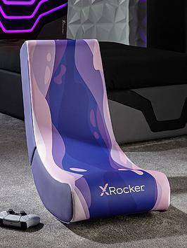 X-Rocker Video Lava Edition Foldable Gaming Chair Pink