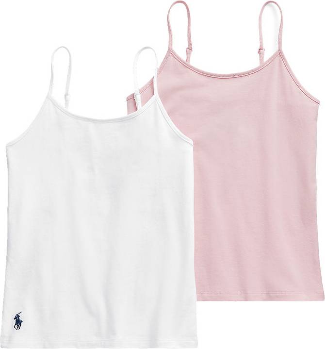 Polo Ralph Lauren 2-Pack Topp till Flickor - Rosa/Vit
