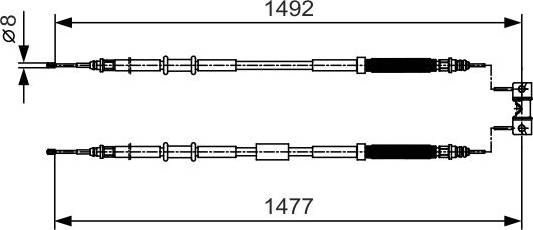 Bosch Brake Cable BC932