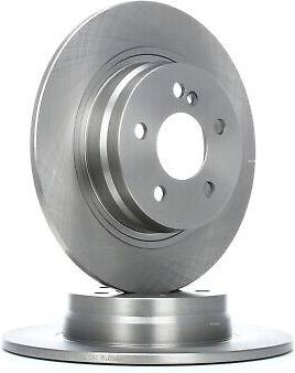 Ridex Brake Disc Rear Axle Uncoated Untreated