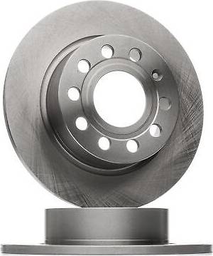 Ridex Brake Disc Rear Axle Uncoated Cast Iron