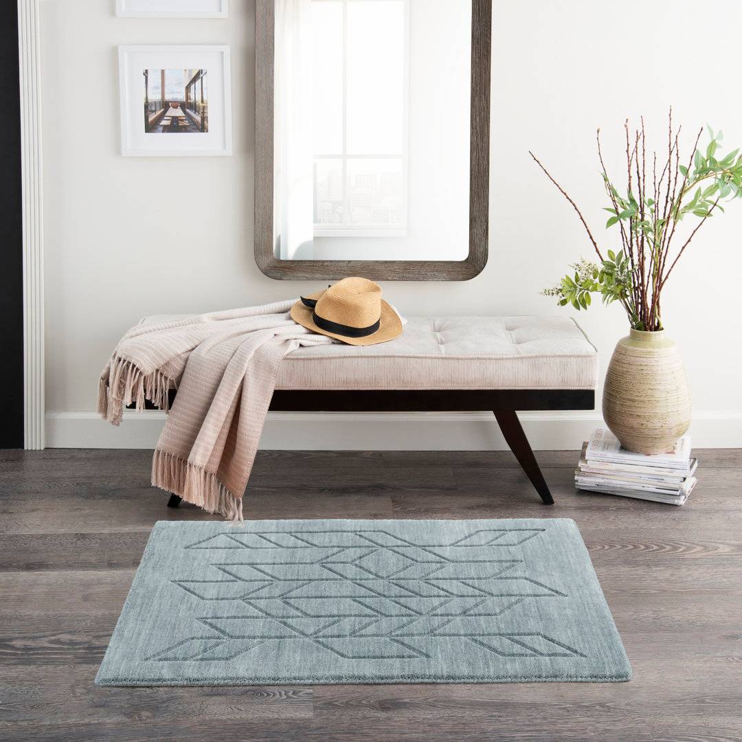 Ebern Designs Milord Rug Blue
