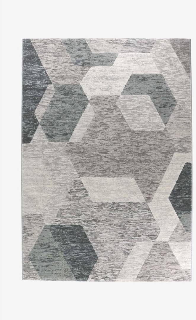 Corrigan Studio Lause Geometric Rug Grey