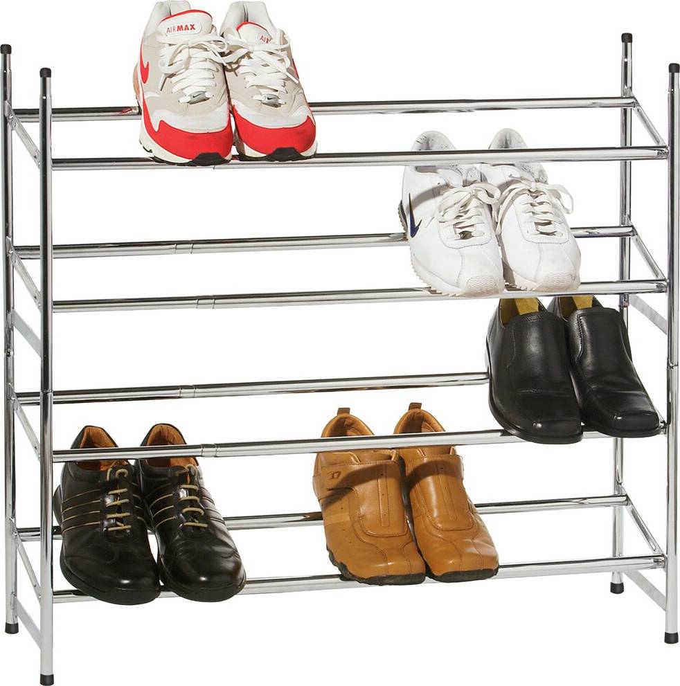 Symple Stuff 4-Tier Extendable Shoe Rack