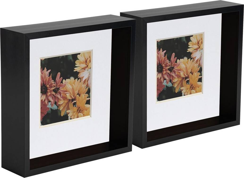 Nicola Spring 3D Deep Box Photo Frame 2pcs