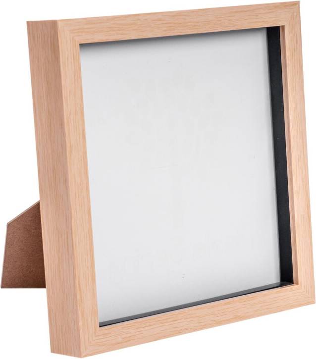 Nicola Spring Box Picture Deep 3D Display 8x8 Hanging Light Photo Frame