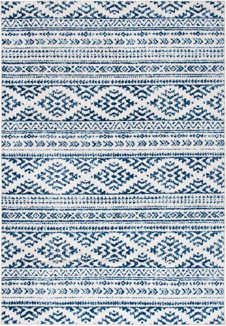 Mistana Thoren Looped/Hooked Rug Blue