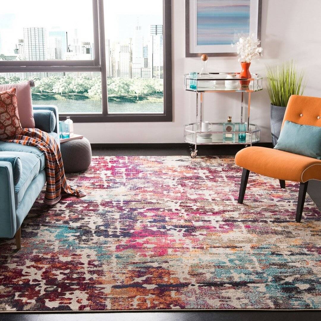 Williston Forge Everman Bessie Rug Red