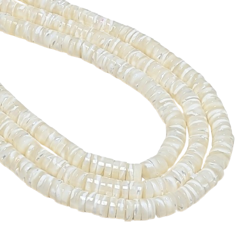 Natural Stone Shell Beads Round Disc