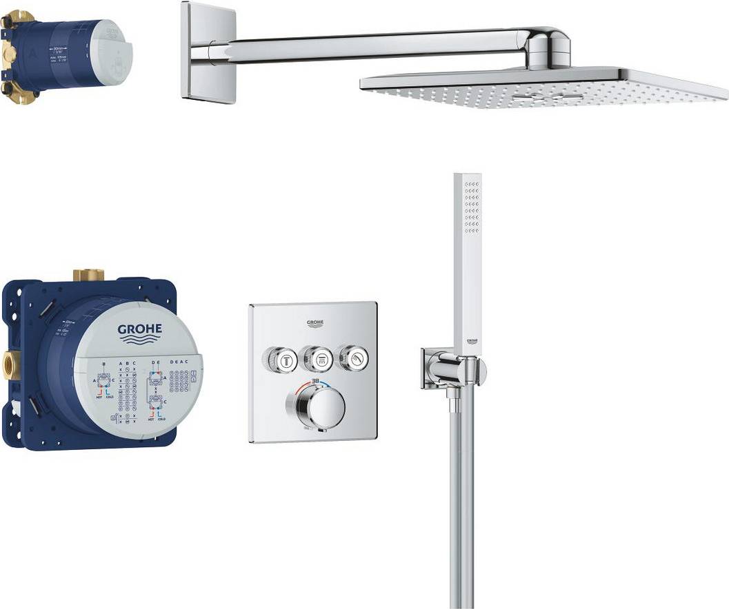 Grohe thermostatic shower set Grohe Precision SmartControl Shower System 34875000