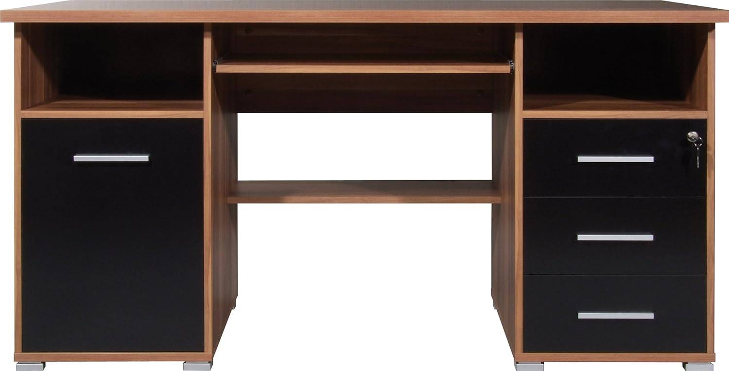 Lockable Walnut/Black