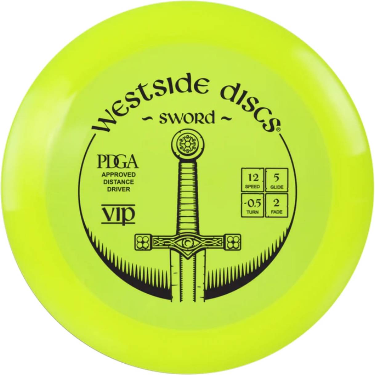 Westside Discs Sword Distance Driver VIP - Yellow