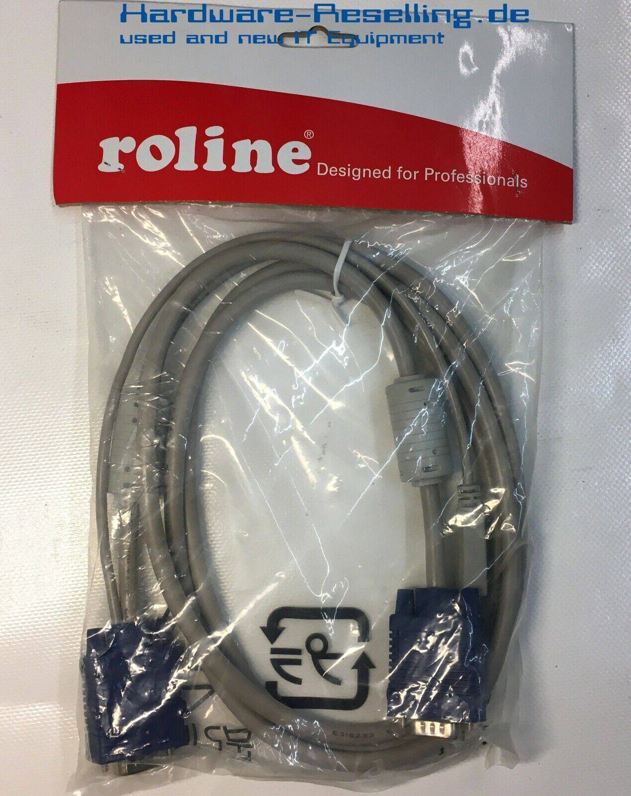 Secomp Roline KVM Cable Switch VGA USB 1.8m