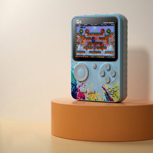 Retro Portable Mini Handheld Video Game Console 3.0-inch - Blue