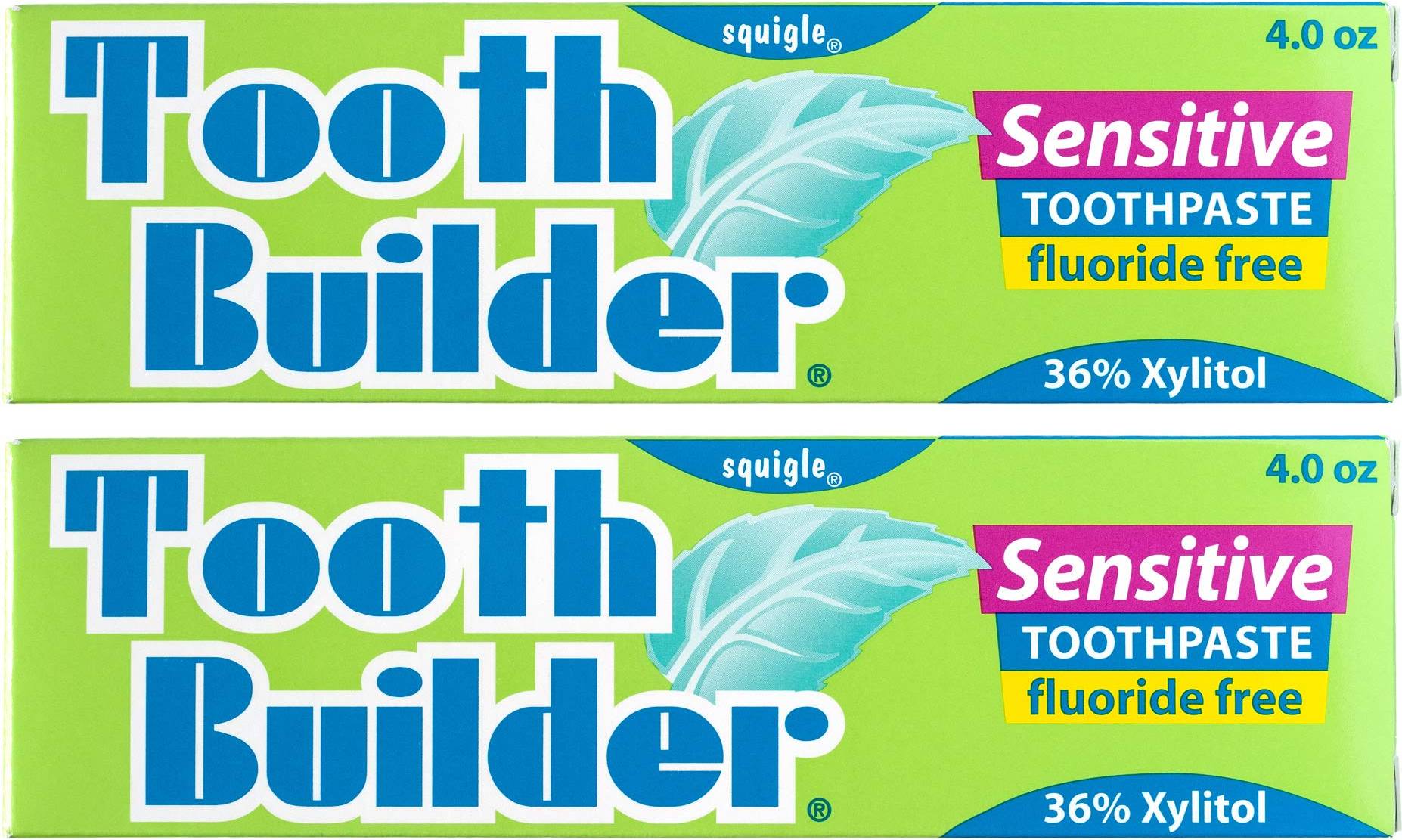 Toothpaste without sls Squigle Tooth Builder Sensitive Toothpaste 2 Pack