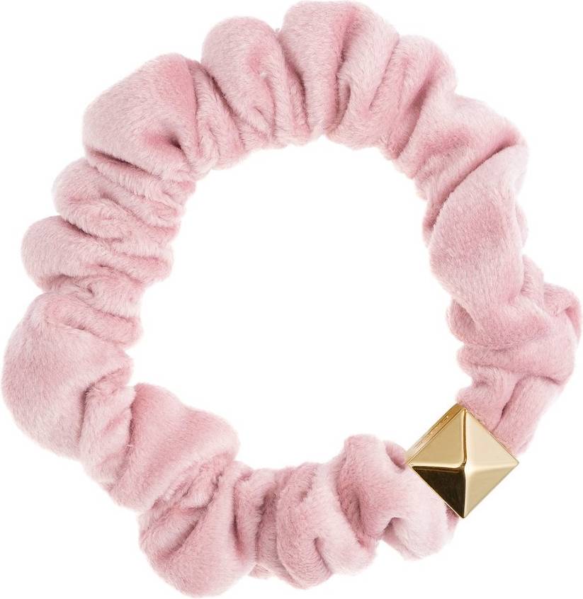 Velvet Mini Scrunchie Light Rose