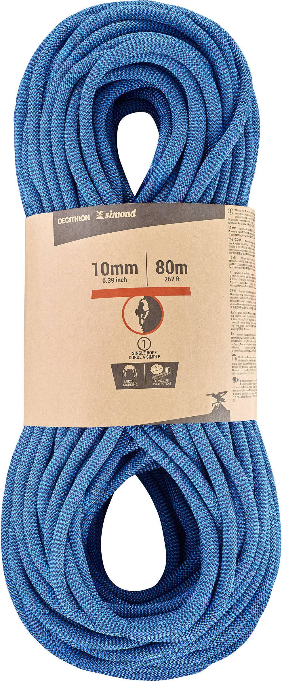 Simond 10mm Climb Rope Klimb 80m Pacific Blue
