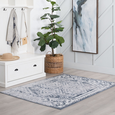 Alise Rugs Linx French Country Medallion Blue