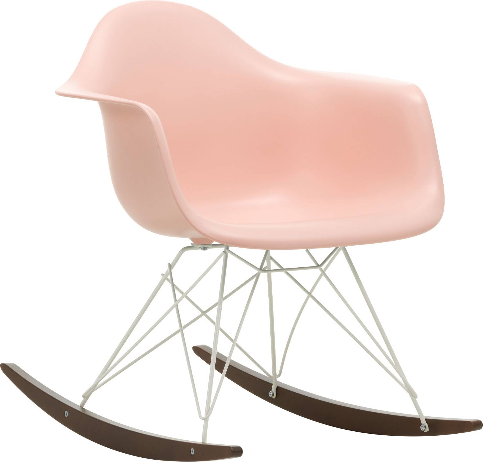 Vitra RAR Eames Plastic Rocking Chair - Pale Pink Gungstol