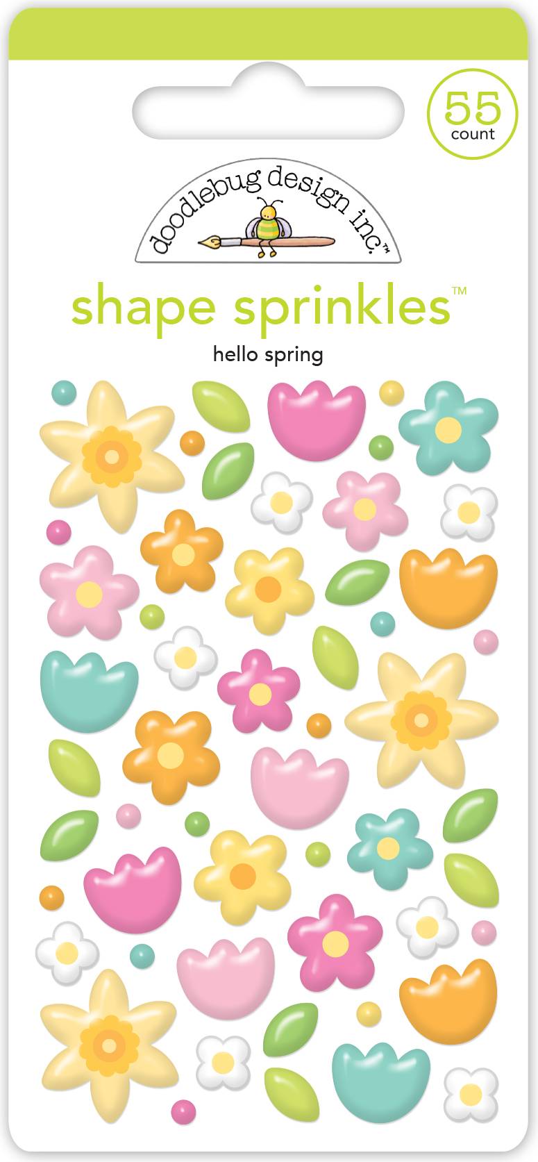 Doodlebug Epoxy Stickers Easter Hello Spring
