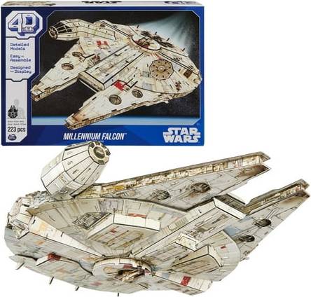 Star wars model kits 4D Build Star Wars Millennium Falcon 3D Model Kit