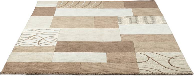 Theko Handmade Wool Rug Rectangular 250 x 350 cm Brown