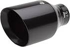 Exhaust tips Simoni Racing Universal Exhaust Tips Round Slant Cut Black Inox