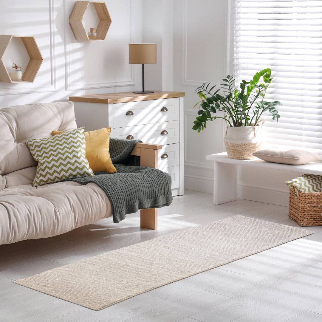 Ebern Designs Donnavin Power Loom Rug Grey