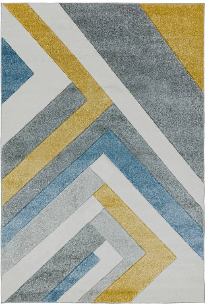 Ebern Designs Sanjuan Linear Rug Yellow
