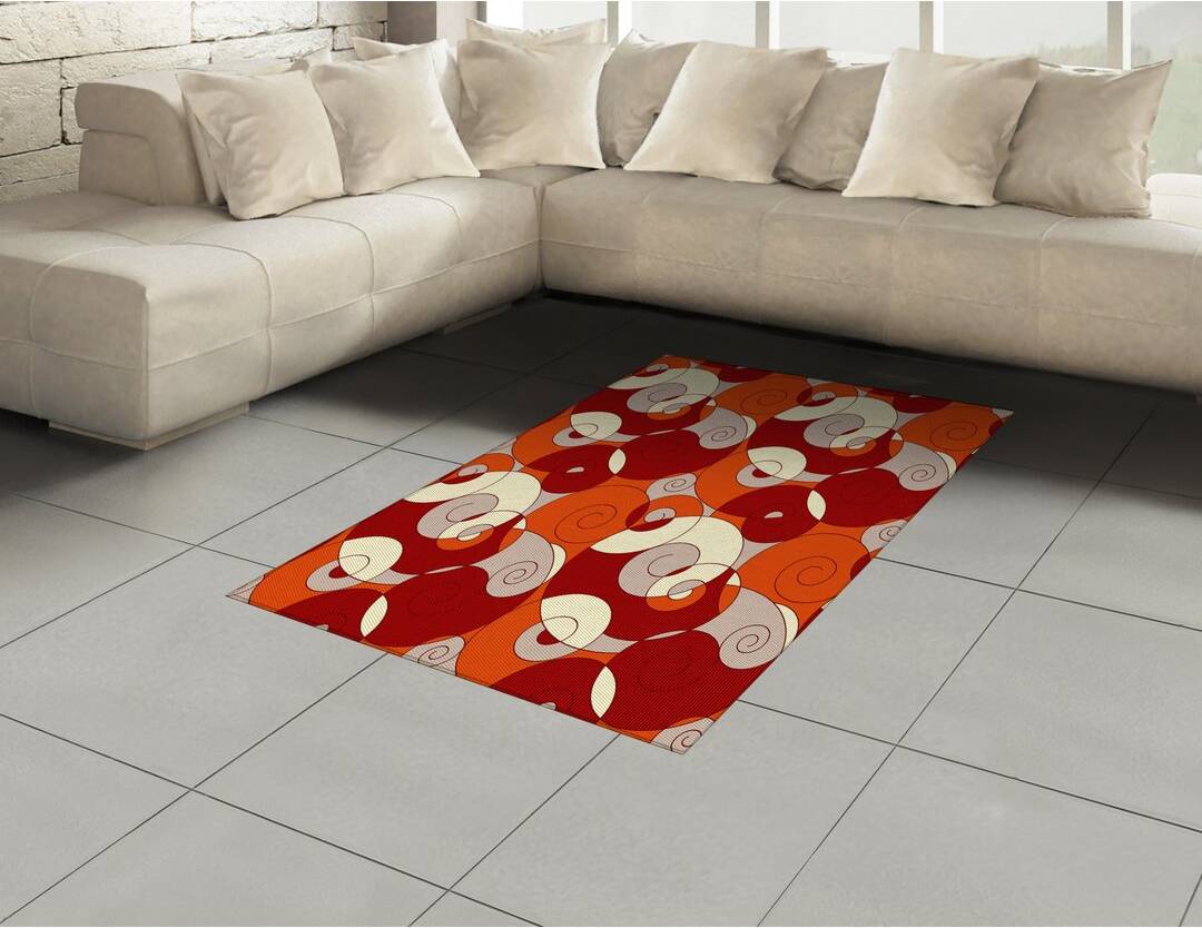 Ebern Designs Cynarra Flatweave Rug Red
