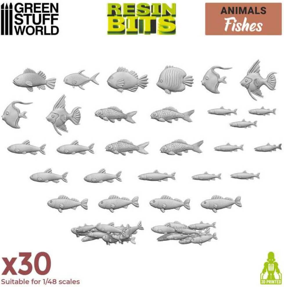 Green Stuff World Fish Collection Resin Set