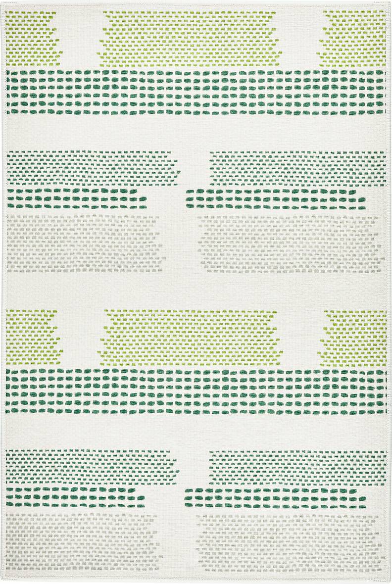 Dash and Albert Rugs Rectangle Lightly Green
