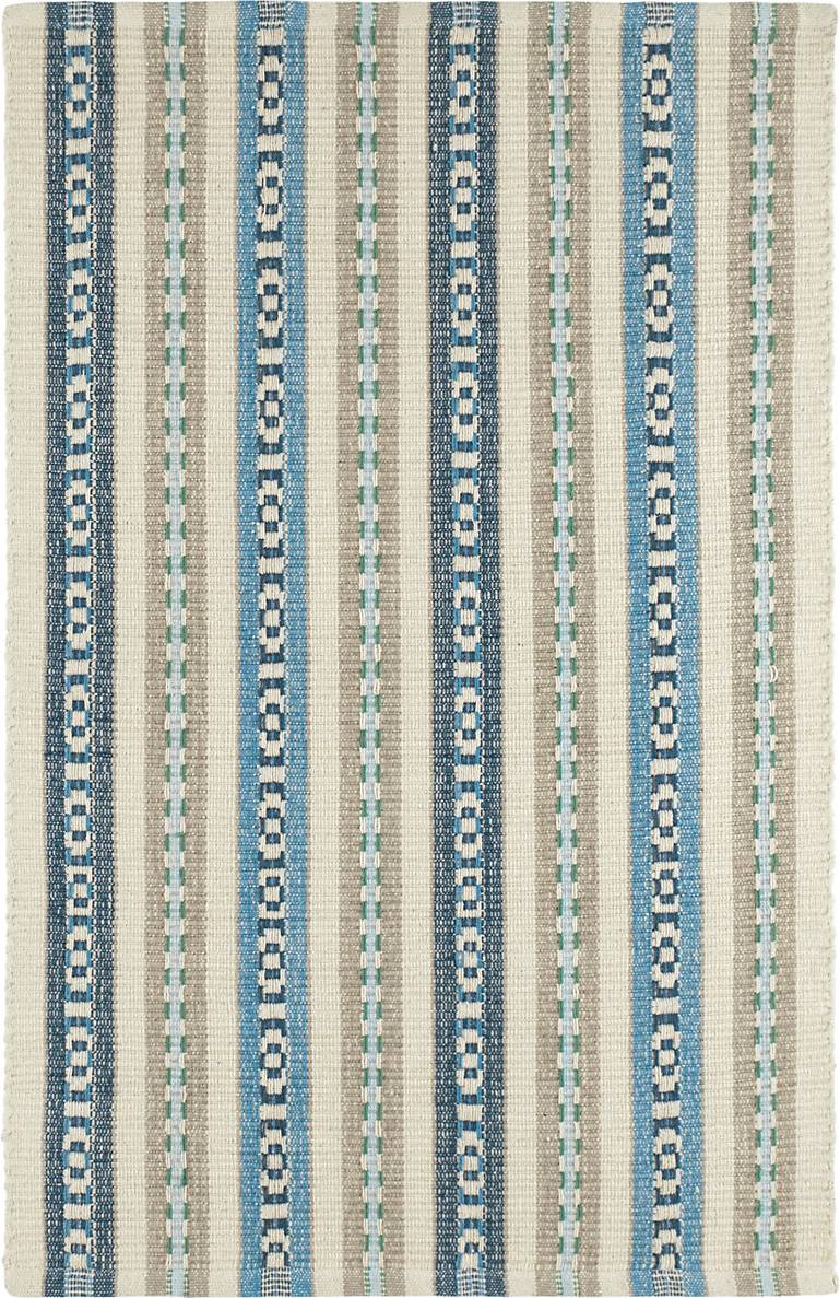 Dash and Albert Rugs Rectangle Dash Long Slade Indigo Blue