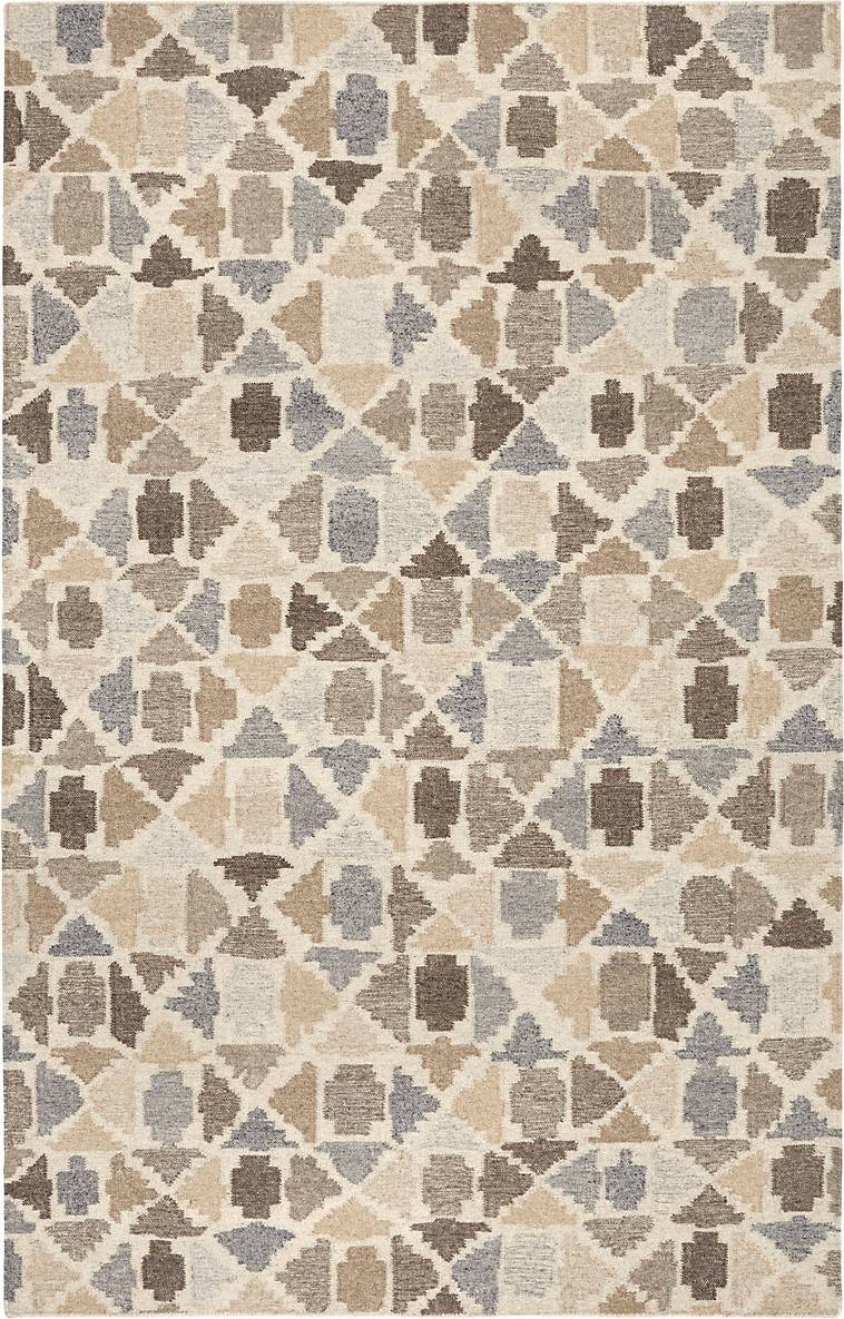 Dash and Albert Rugs Rectangle Rufus Stone Kilim Gray, Natural