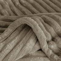 Velosso Soft Chunky Ribbed Blankets Brown