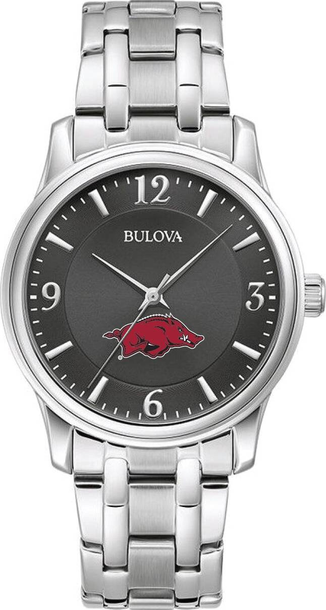 Bulova Black Arkansas Razorbacks Watch